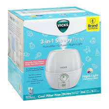 Vicks 3-in-1 Sleepy Time Ultrasonic Humidifier & Essential Oil Diffuser 0.6 GALLON