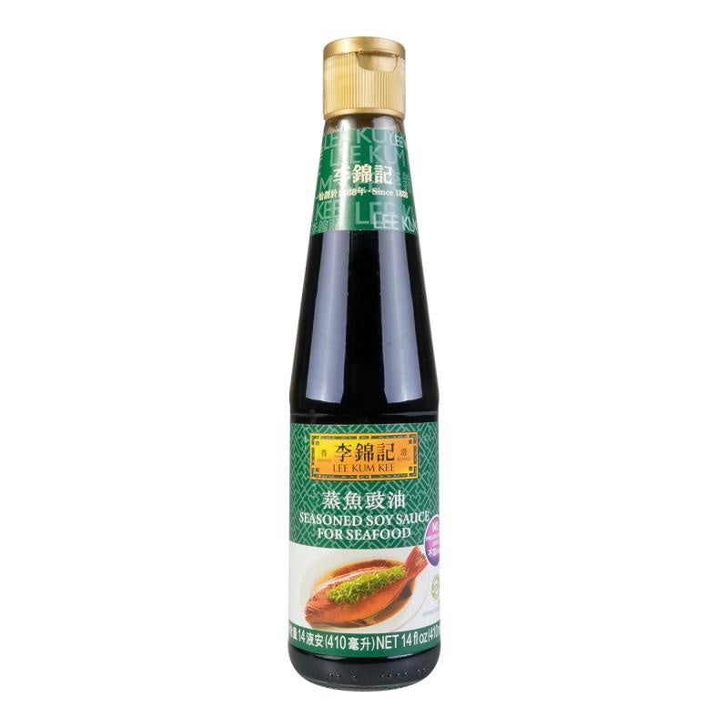 李锦记 蒸鱼豉油 LEE KUM KEE SEASONED SOY SAUCE FOR SEAFOOD 14 Fl oz (410 mL)