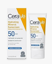 CeraVe 100% Mineral Sunscreen SPF 50