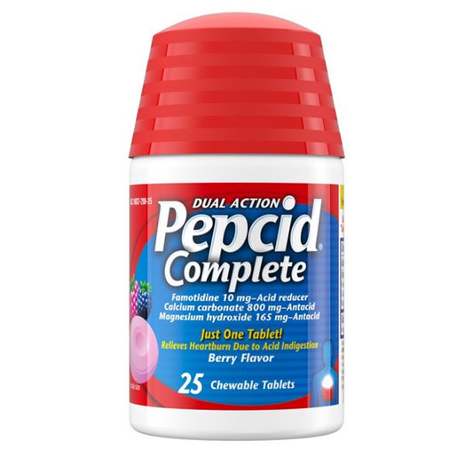 PEPCID COMPLETE 25 CHEWABLE TABLETS