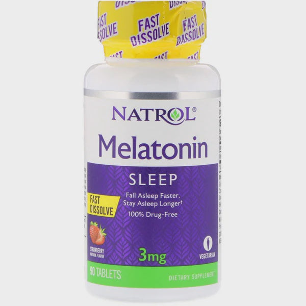 Natrol, Melatonin 3 mg Fast Dissolve, 90 Tablets