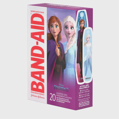 BAND-AID ADHESIVE BANDAGES FROZEN ASSORTED 20 CT