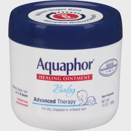 Aquaphor Baby Healing Ointment Advanced Therapy Skin Protectant - Dry Skin and Diaper Rash Ointment Jar - 14oz