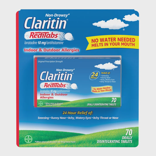 NON-DROWSY CLARITIN REDITABS, 10 MG, 70 ORALLY DISINGTEGRATING TABLETS
