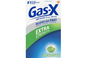 Gas-X Extra Strength, Gelcap, 125mg, 20ct