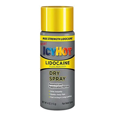 Icy Hot Max Strength Pain Relief Spray With Lidocaine Plus Menthol, 4 Ounces