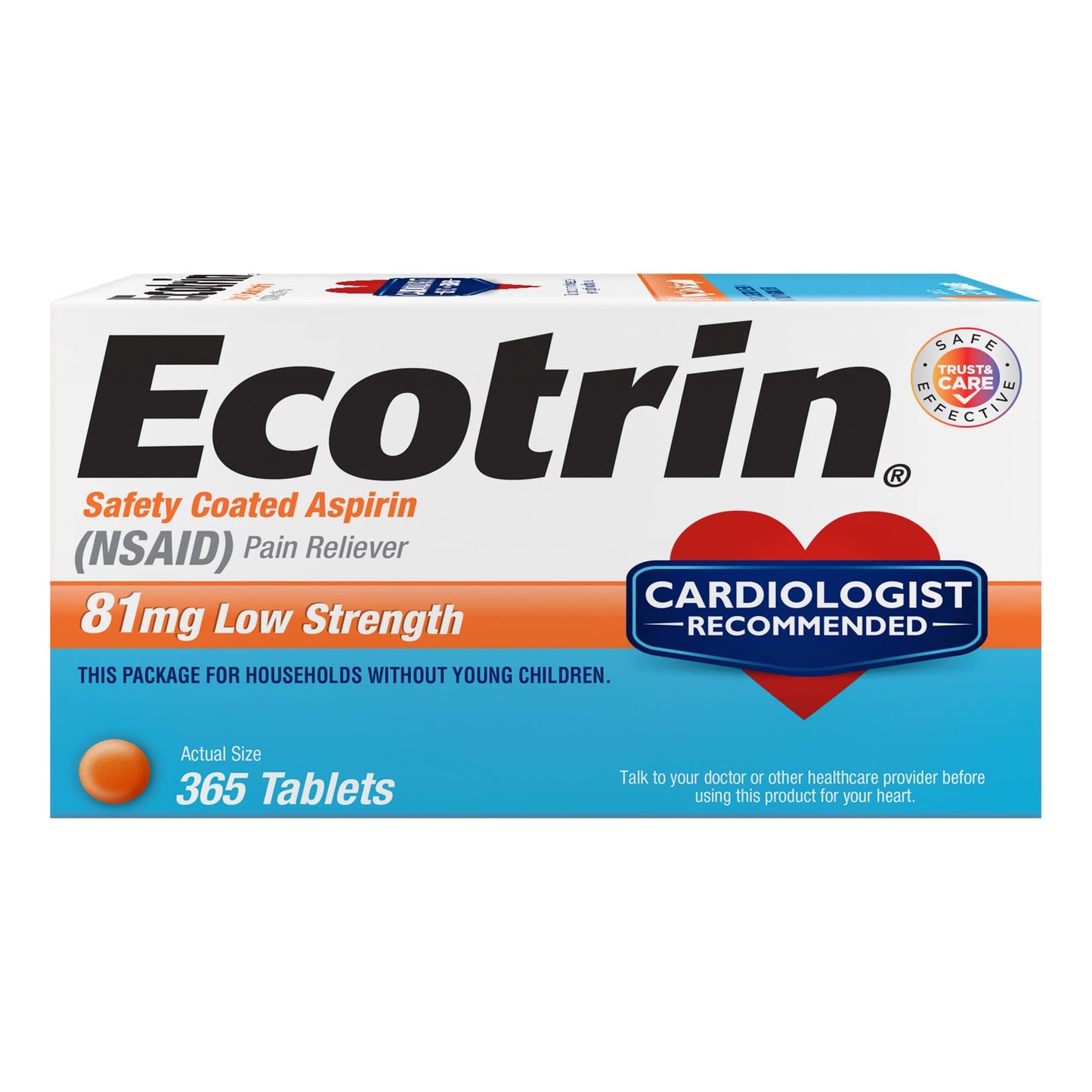 ECOTRIN 81MG LOW STRENGTH 365 TAB