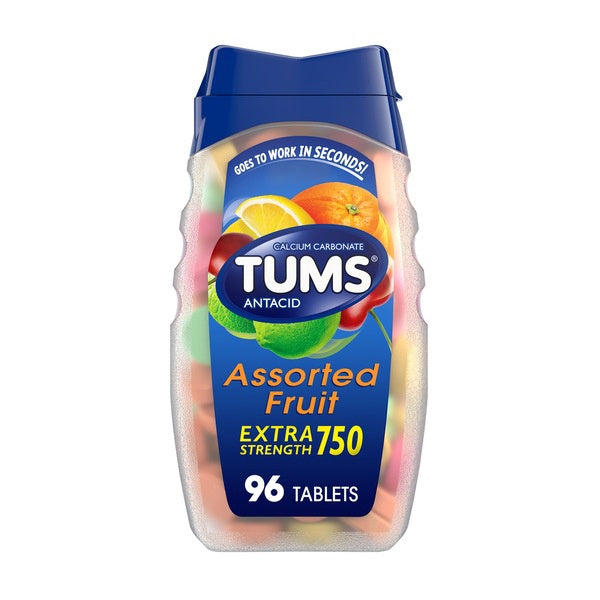 Tums Extra Strength Assorted Berries Antacid Chewable Tablets - 96ct