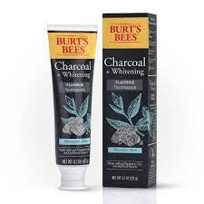 Burt's bees charcoal natural toothpaste with fluoride, peppermint, 4.7 oz