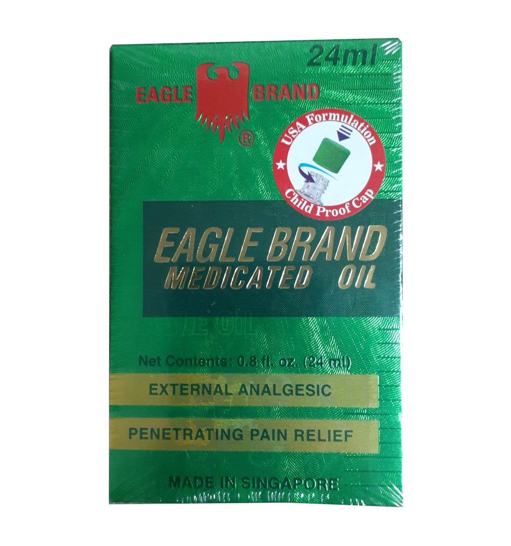 EAGLE Brand Medicated Oil 24mL (0.8 Fl. Oz.)(鹰标风油精）