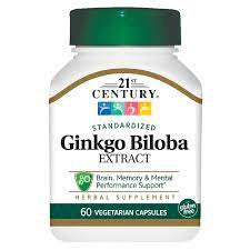 21ST CENTURY GINKGO BILOBA EXTRACT CAPSULES 60 CT