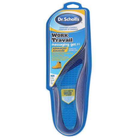 Dr. Scholl's Work All-Day Superior Comfort Insoles (with) Massaging Gel, Men, 1 Pair, Trim To Fit