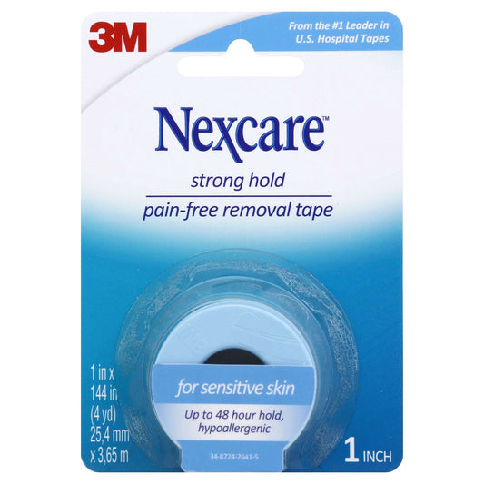 3M NEXCARE STRONG HOLD PAIN-FREE REMOVAL TAPE 1" x 144" (4yd)