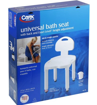 NUIVERSAL BATH SEAT W/BACK