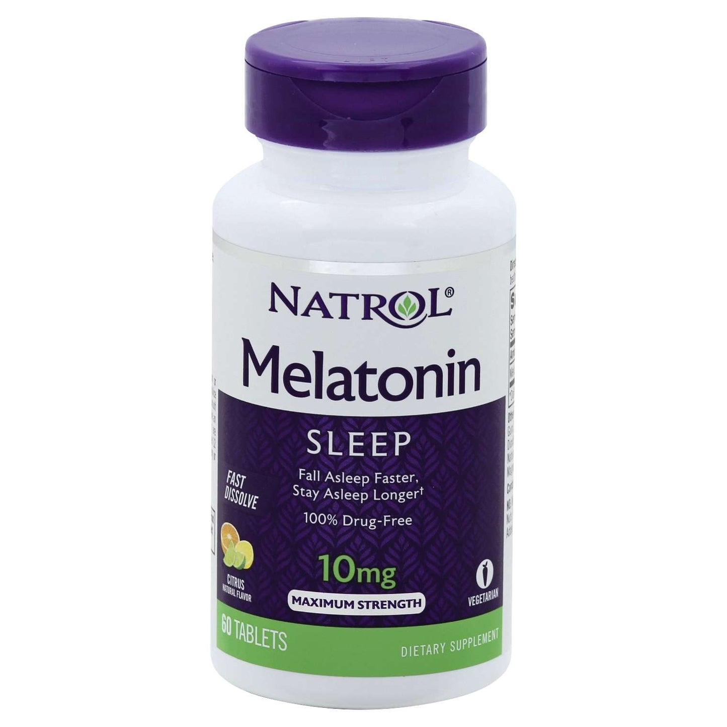 NATROL MELATONIN 10MG FAST DISSOLVE CHERRY TABLETS 60 CT