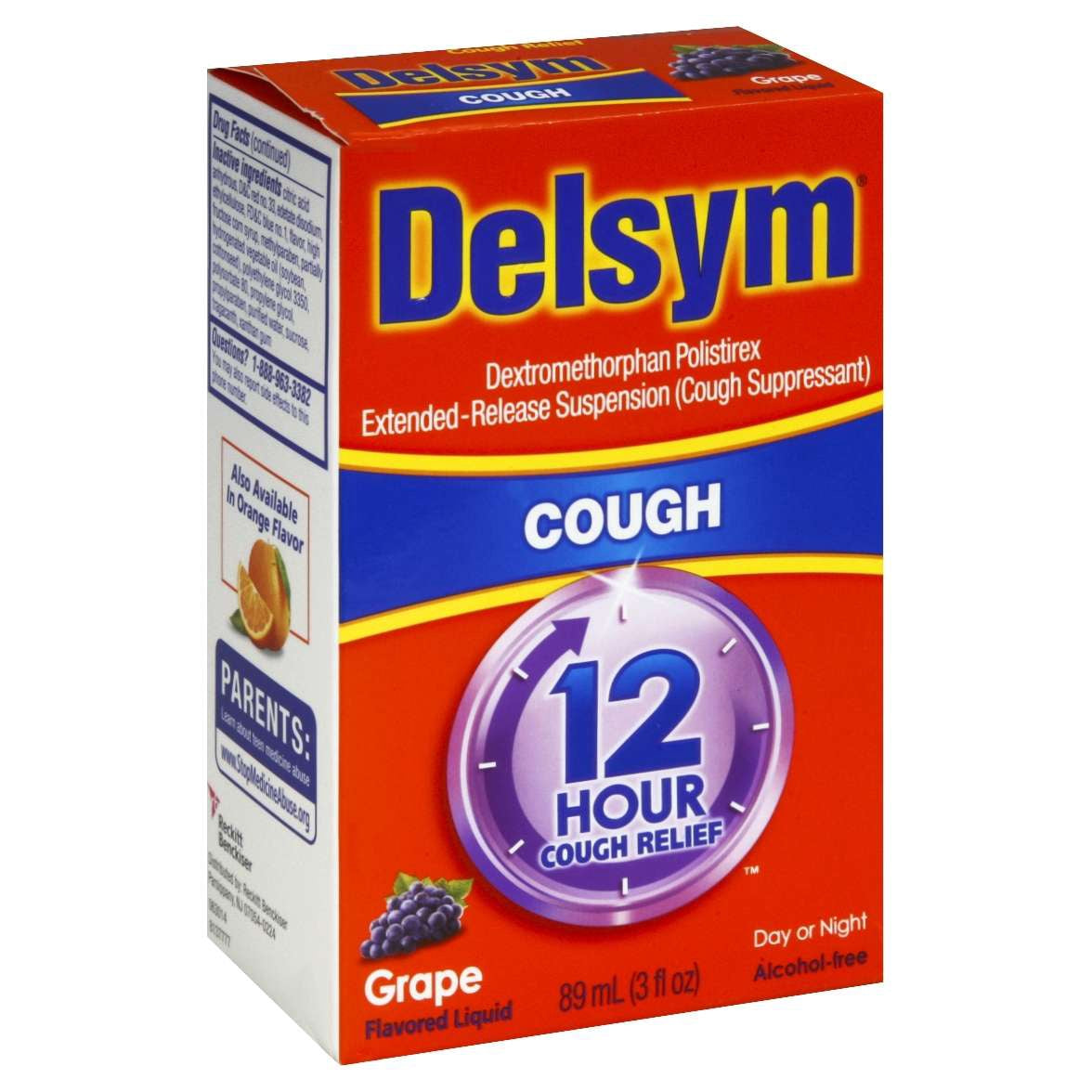 DELSYM COUGH SUPPRESSANT 12 HOUR LIQUID GRAPE 3 OZ