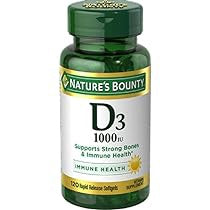 NATURE'S BOUNTY VITAMIN D3 25MCG 120SFG
