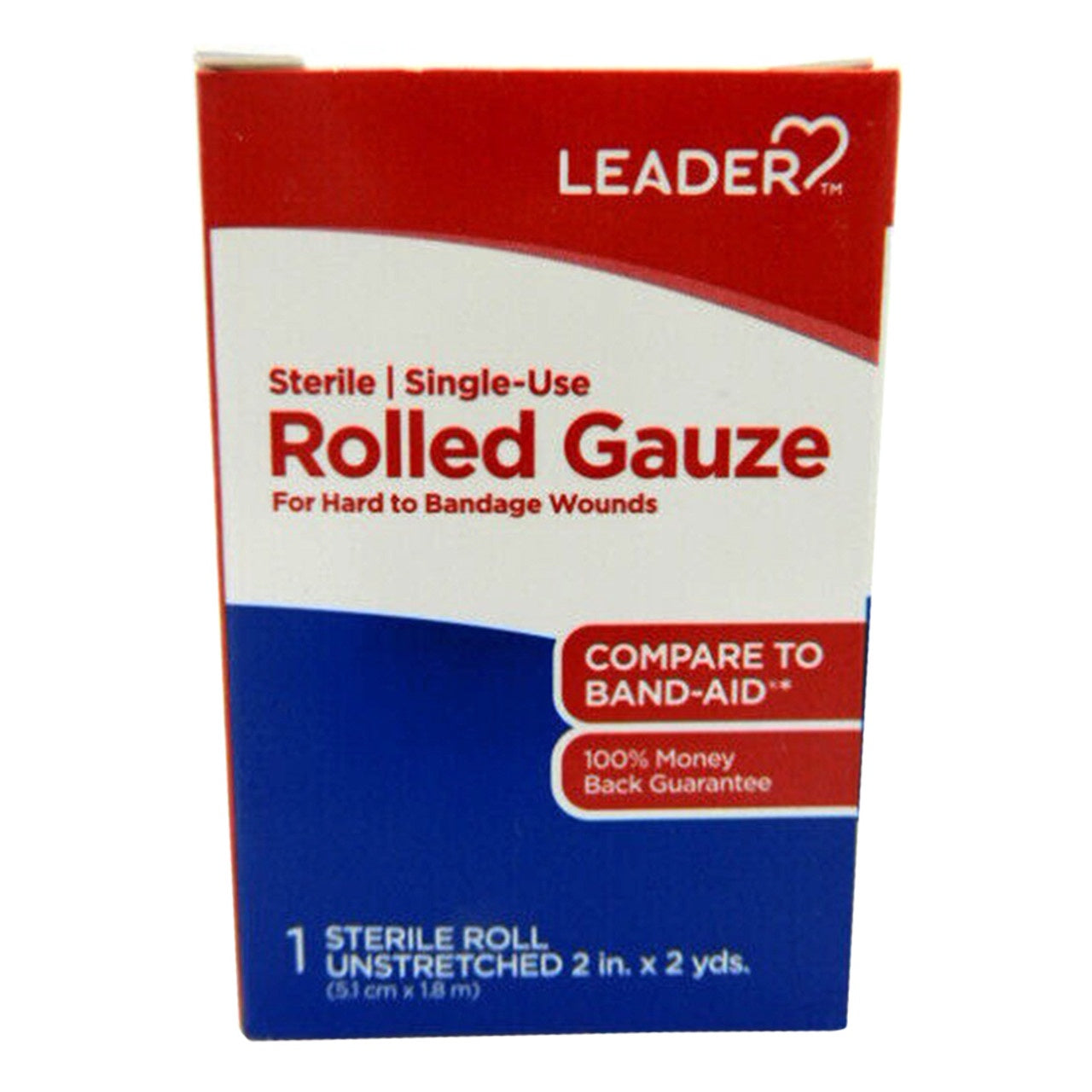 LEADER GAUZE ROLL STERILE 2"X 2 YDS