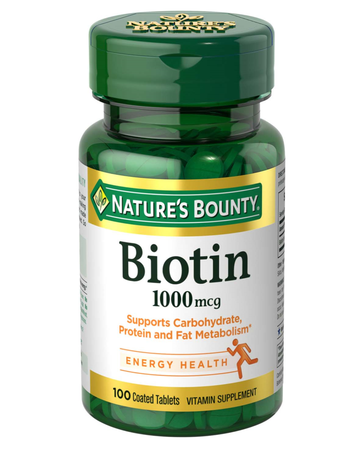 Nature's Bounty Biotin 1000Mcg Tablets 100 Ct