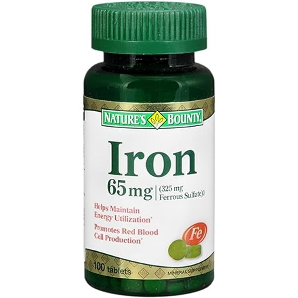 Nature's Bounty Iron 65Mg Tablets 100 Ct