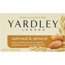 Yardley Moisturizing Bath Bar, Oatmeal & Almond - 4.25 oz