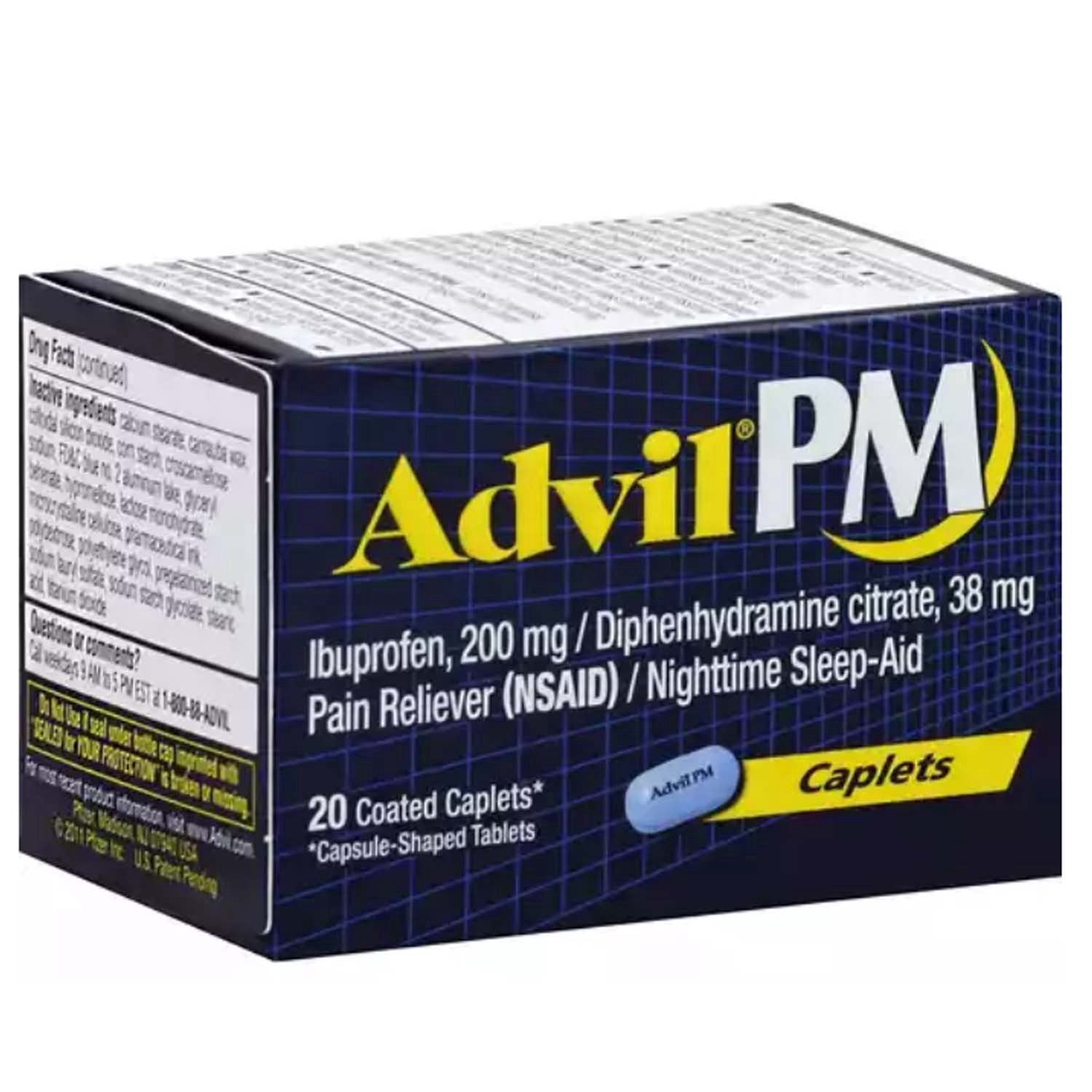 ADVIL PM 200MG CAPLETS 20 CT