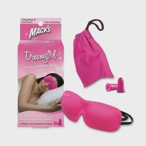 MACK's Contoured Dreamgirl Sleep Mask Travel Comfort Washable FREE Earplugs