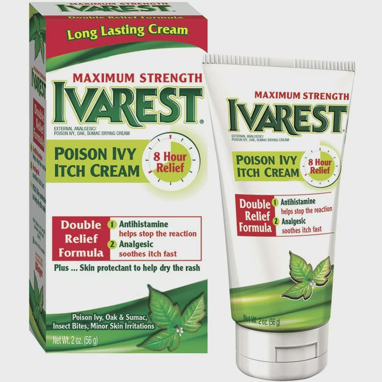 Ivarest Poison Ivy Itch Relief Cream Maximum Strength 2 oz