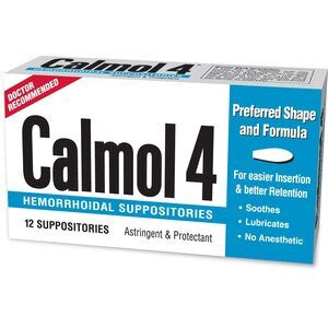 CALMOL 4 HEMORRHOIDAL SUPPOSITORIES 12CT
