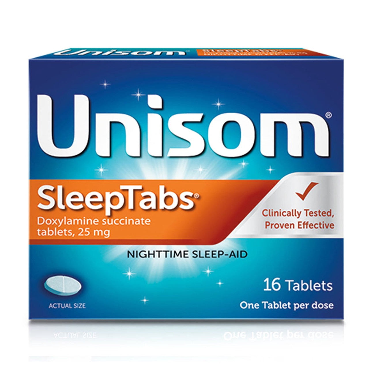 Unisom Night Time Sleep Aid Tablets, 16 Ea