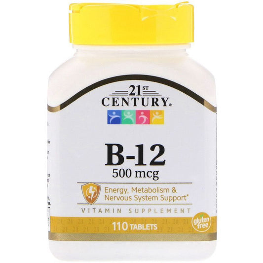 21st Century B-12 500 mcg Tablets - 110 Tablets
