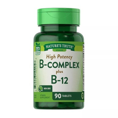 Natures Truth Vitamin B Complex with B12, 90 Tablets