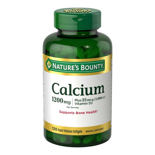 Nature's Bounty Calcium Plus Vitamin D3 1200mg Softgels - 120 ct