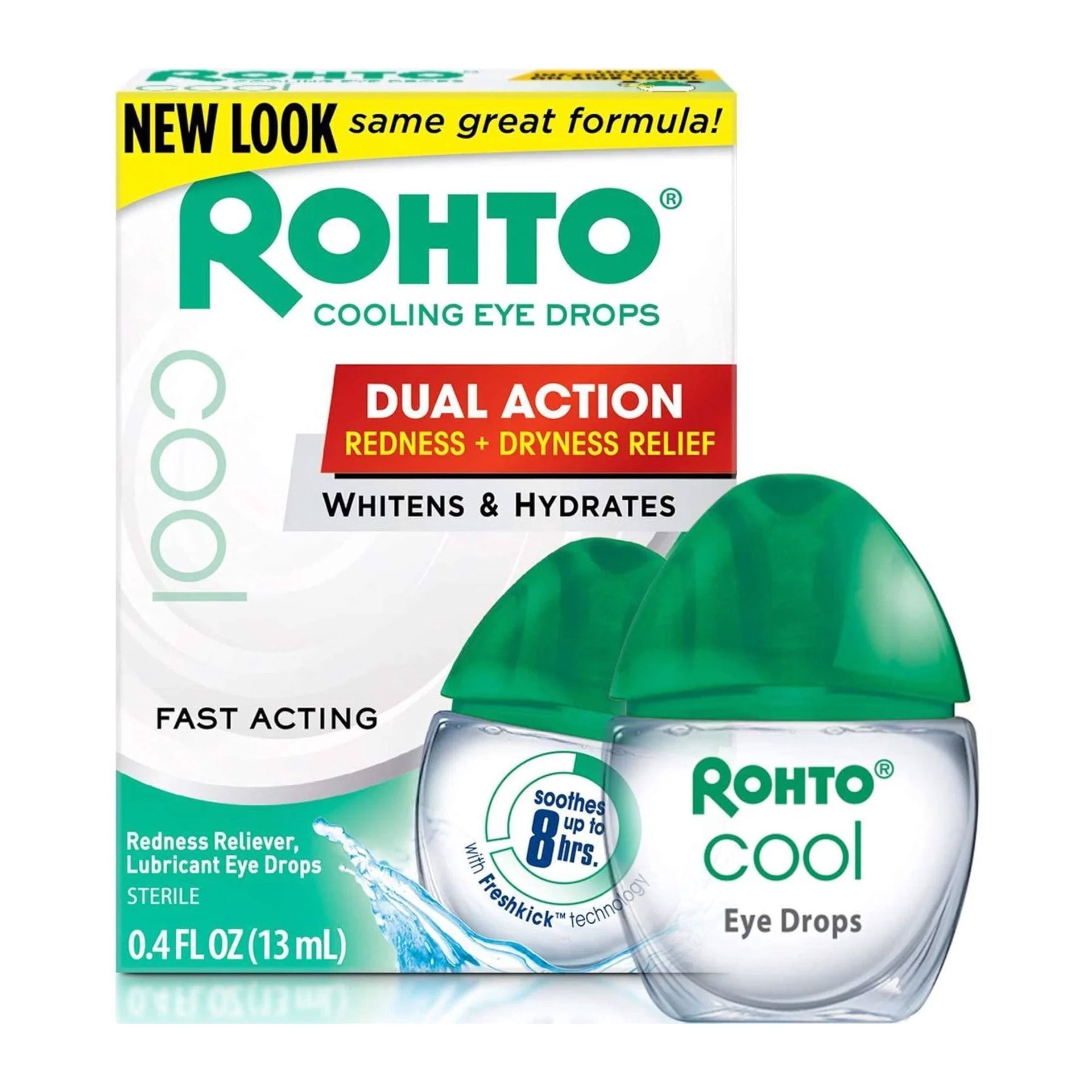ROHTO COOL RELIEF FAST ACTING EYE DROPS 0.4OZ