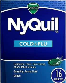 VICKS NYQUIL COLD & FLU LIQUICAPS 16 CT