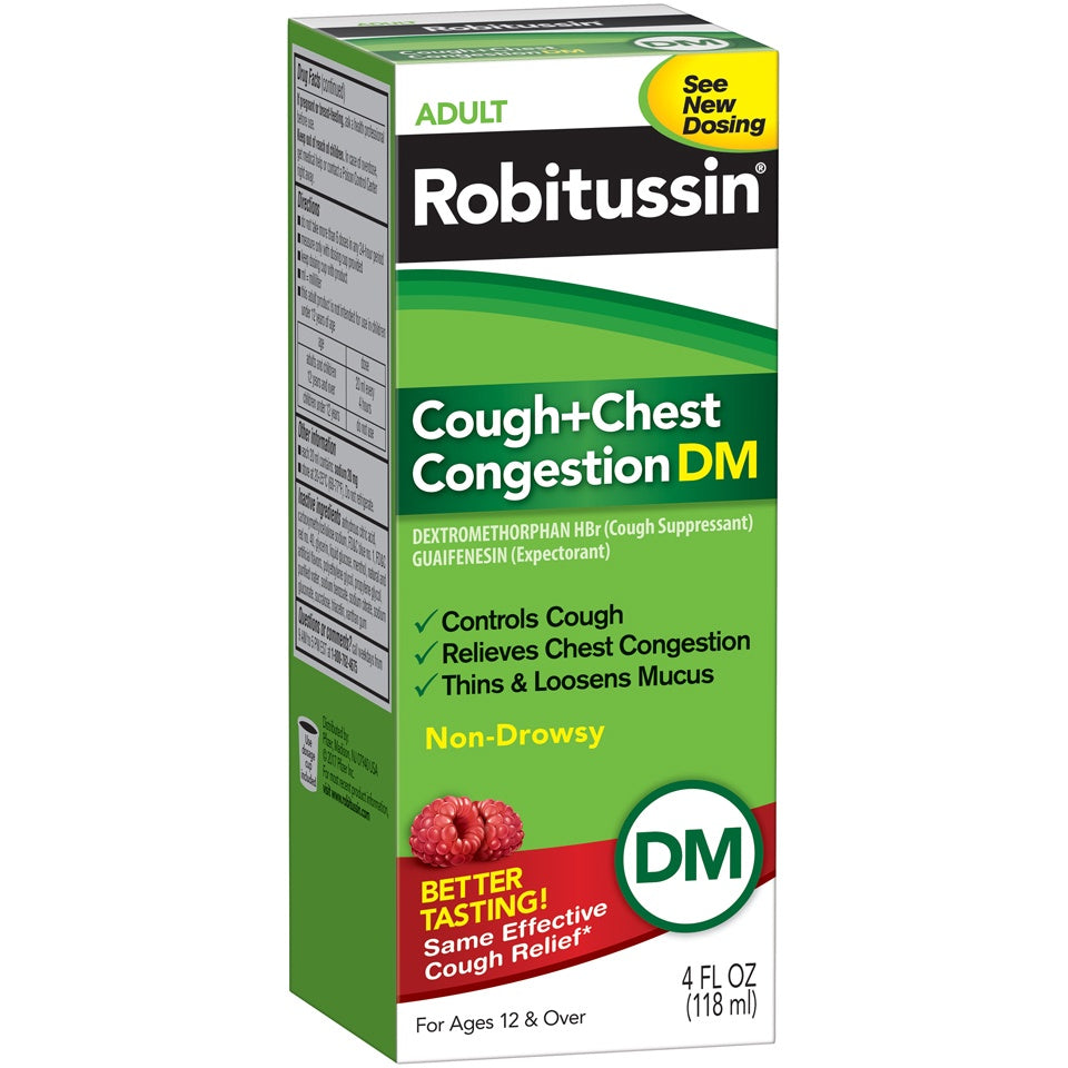 ROBITUSSIN COUGH & CHEST CONGESTION DM LIQUID BERRY 4 OZ