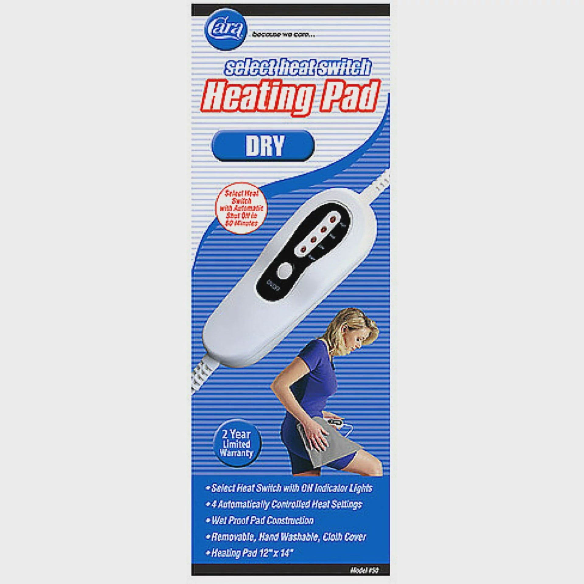 CARA SELECT HEAT SWITCH HEATING PAD DRY