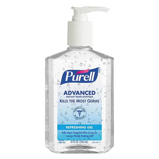 Purell Advanced Hand Sanitizer Gel, 8 oz.