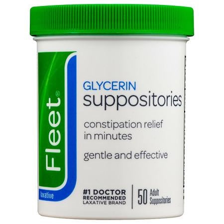 FLEET GLYCERIN SUPPOSITORIES ADULT 50PCS