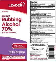 LEADER RUBBING ALCOHOL 70% 32OZ