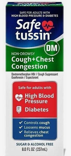SAFETUSSIN DM COUGH+CHEST CONG 8 OZ