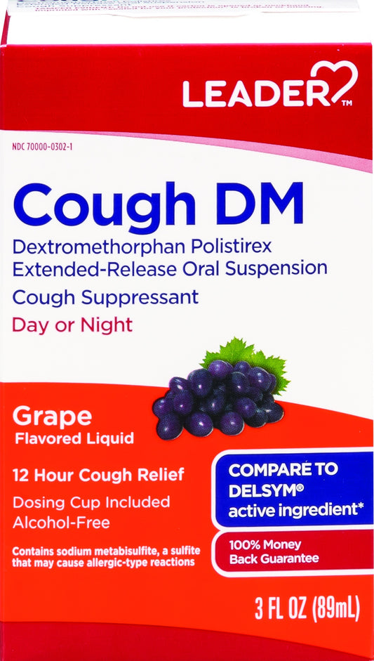 LEADER COUGH DM GRAPE 3OZ
