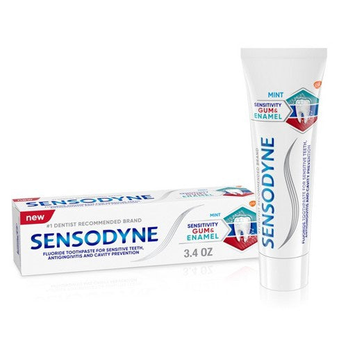 Sensodyne Gum and Enamel Toothpaste, Mint Flavor - 3.4 Ounces