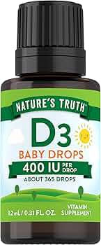 NATURE'S TRUTH VITAMINS BABY DROPS 400 IU VITAMIN D3 0.31 FL OZ