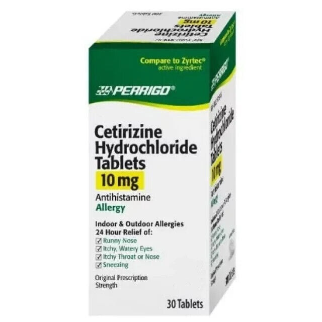 Cetirizine HCL Tablets, 10mg, 30ct , TABLET