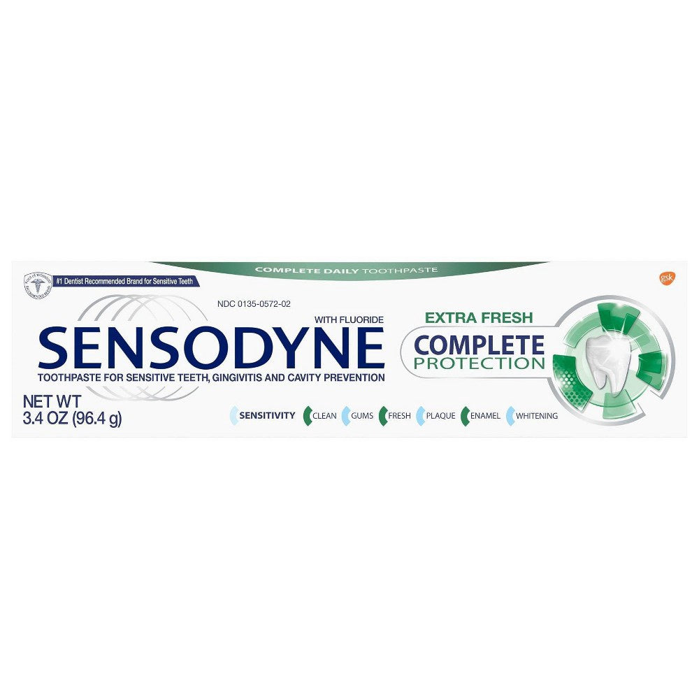 SENSODYNE COMPLETE PROTECTION TOOTHPASTE 3.4 OZ