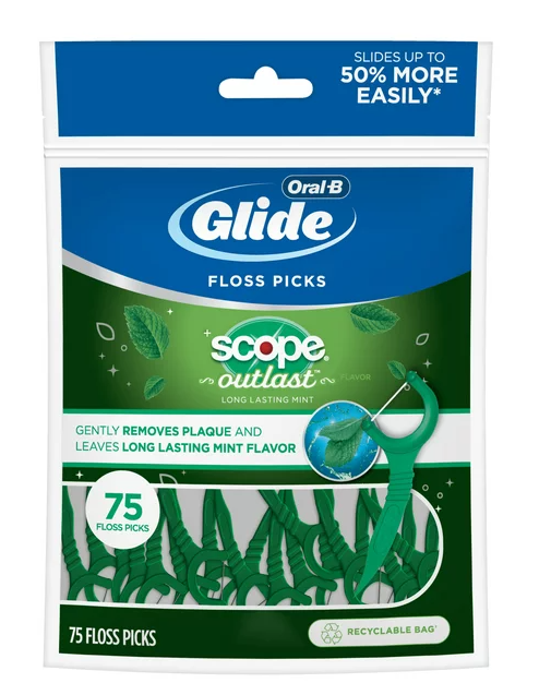 Oral-B Glide Scope Mint Floss Picks (75 PCS)
