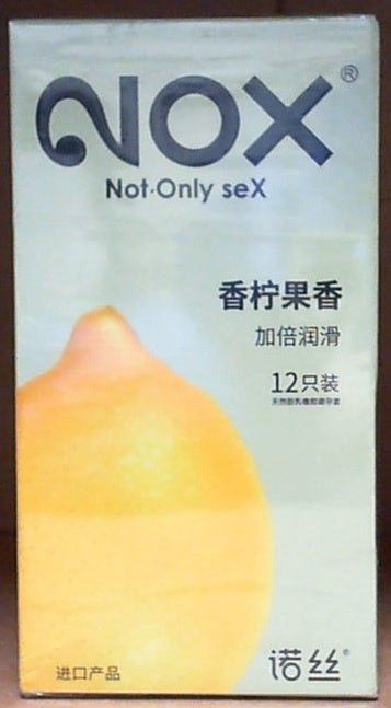 诺丝 超薄 加倍润滑 香柠果香 12只装 NOX CONDOM LEMON (12 Pcs)