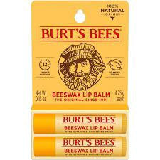 Burt's Bees Lip Balm - Beeswax - 2pk/0.30oz