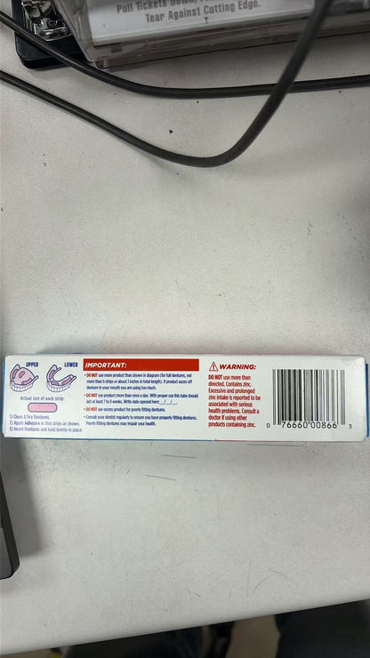 Fixodent Complete Original 假牙粘合膏 2.4oz | 全口局部假牙固定 牙医推荐 | Denture Adhesive Cream 68g